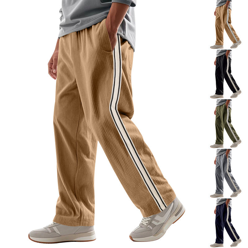 Men's Striped Corduroy Track Pants