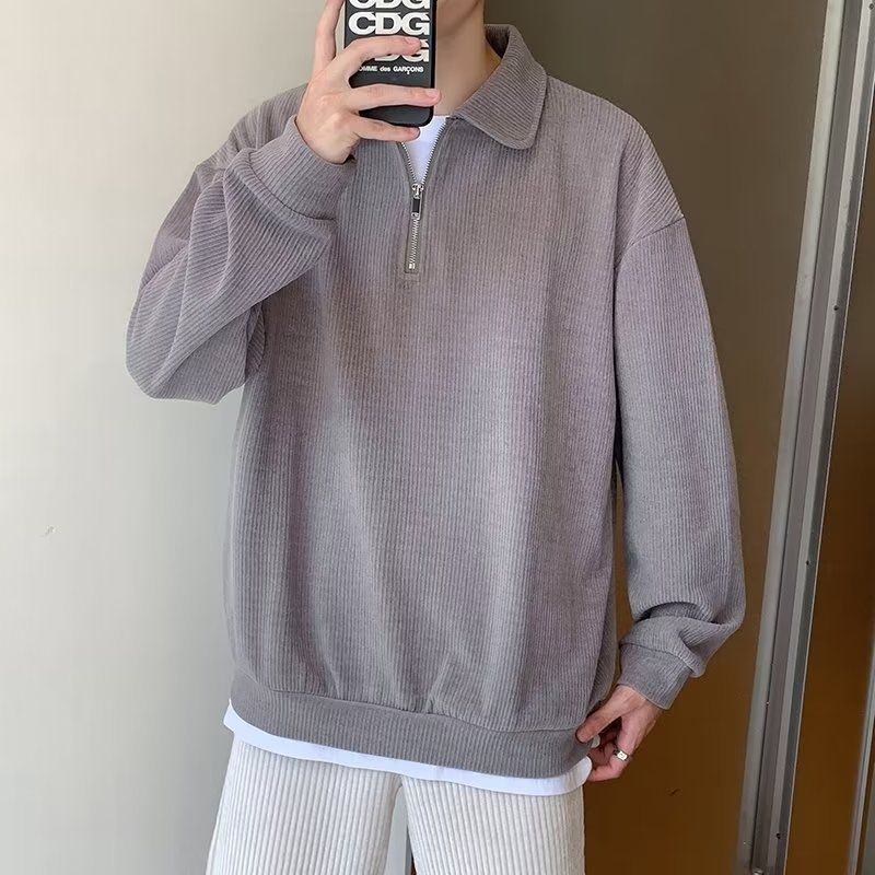 Men's Fleece-Lined Half-Zip Sweatshirt - view 8