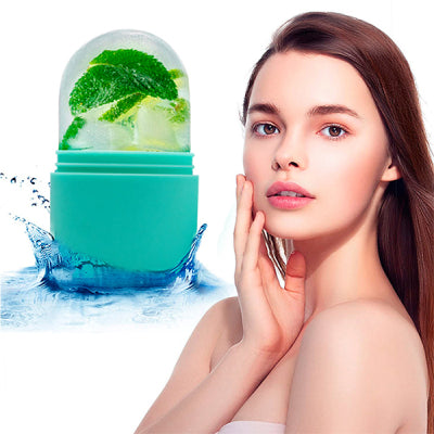 Lavender silicone ice face roller mold for facial cooling massage