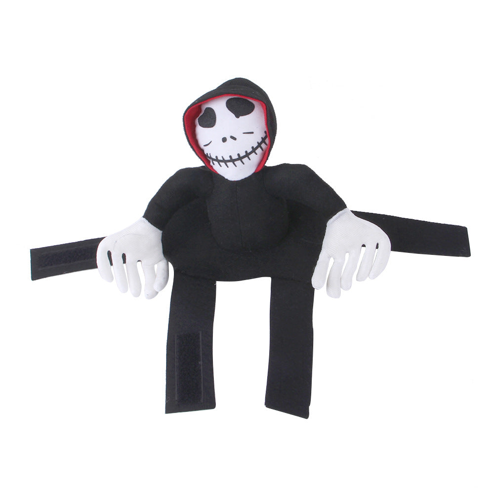 Pet skeleton rider Halloween costume – view 4