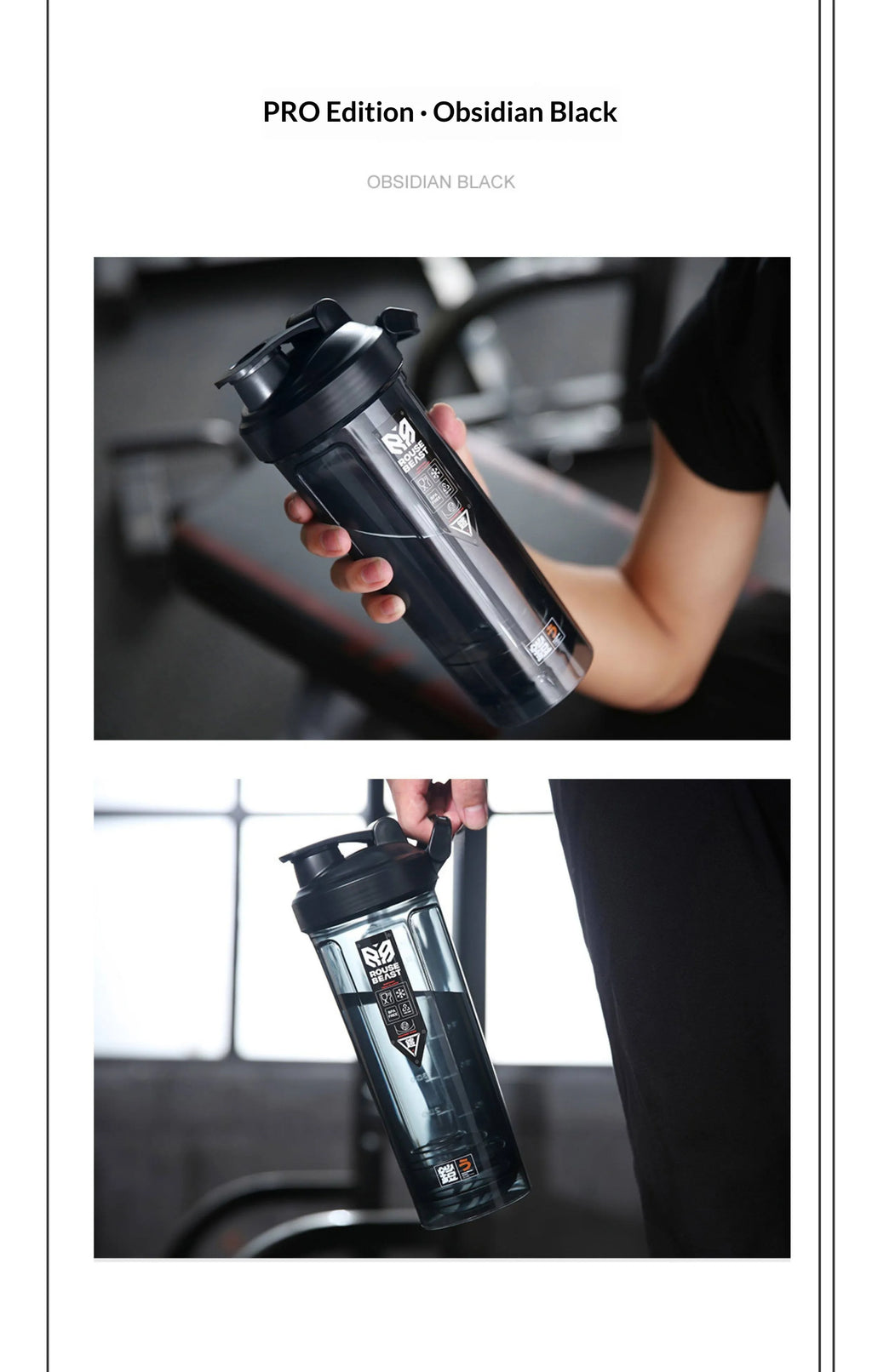 760ml Tritan protein shaker bottle