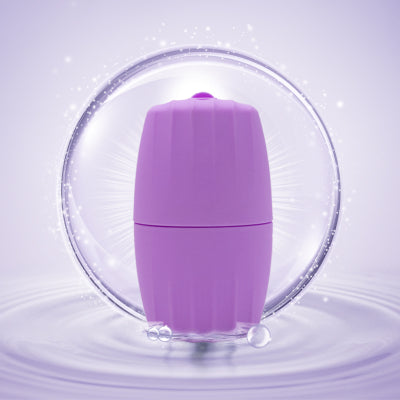 Lavender silicone ice face roller mold for facial cooling massage