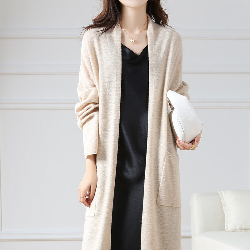 Women's Longline Wool Knit Cardigan - view 6