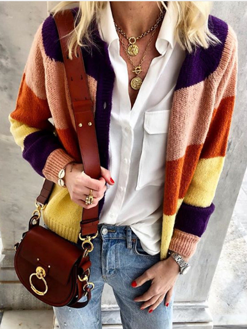 Women's Colour-Block Knit Cardigan - view 6