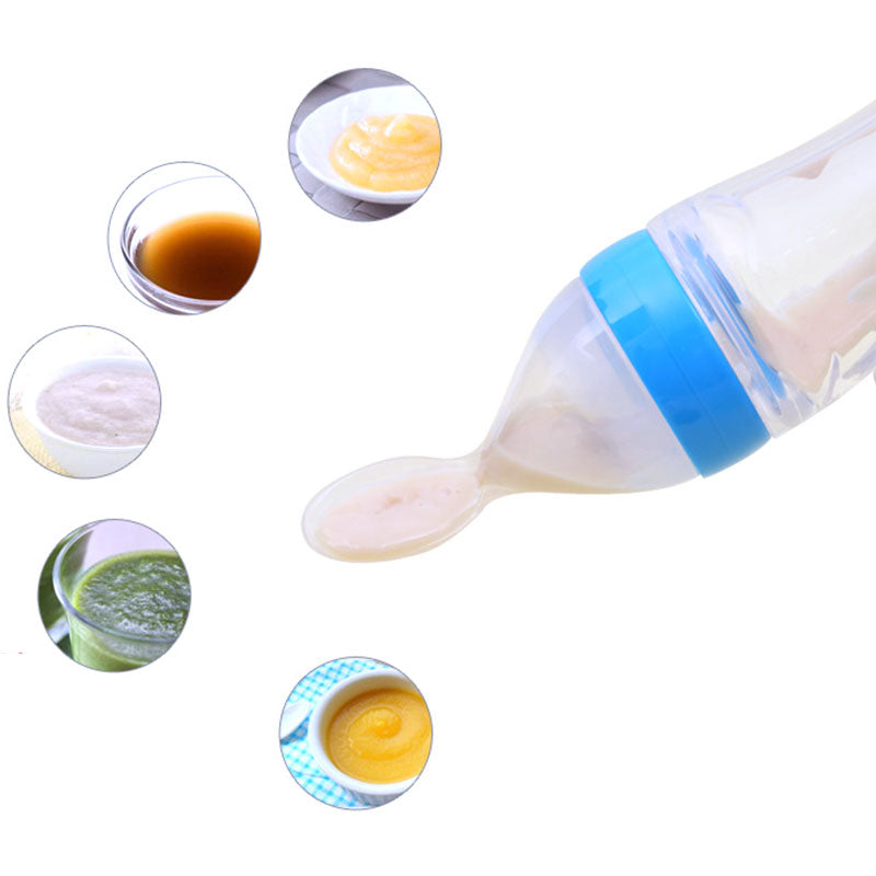 Silicone Squeeze Feeding Spoon Bottle 4