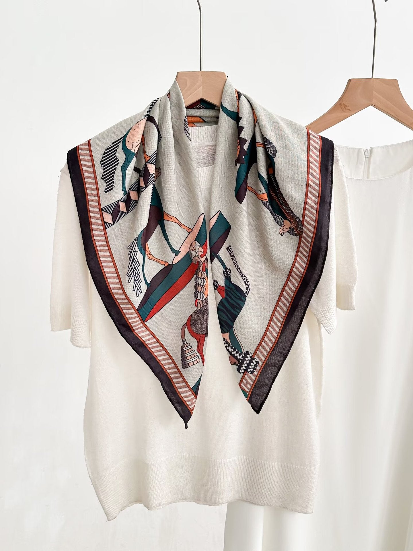Vintage Square Scarf view 5