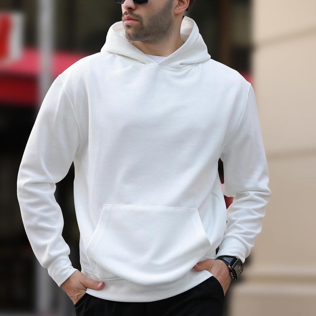 Men's Pullover Hoodie with Kangaroo Pocket - view 4