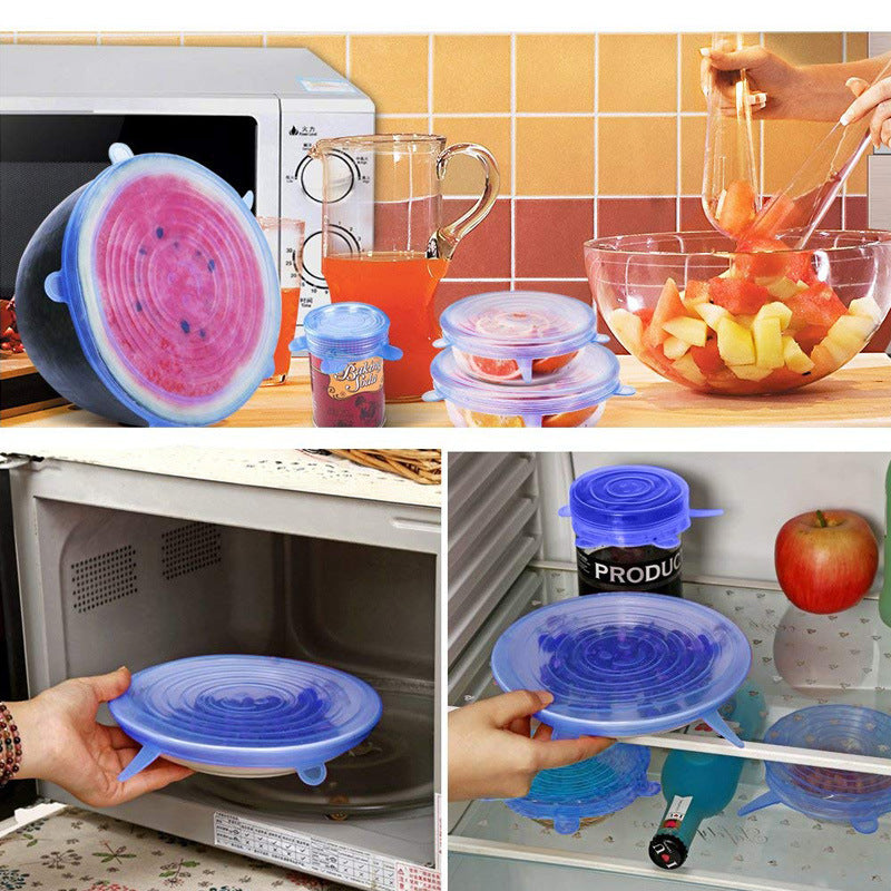 Reusable silicone stretch lids set of 6 – view 3
