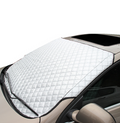Car Windshield Snow & Frost Cover 147 x 100 cm on a car