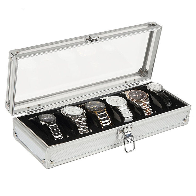 Silver jewelry storage box – view 1