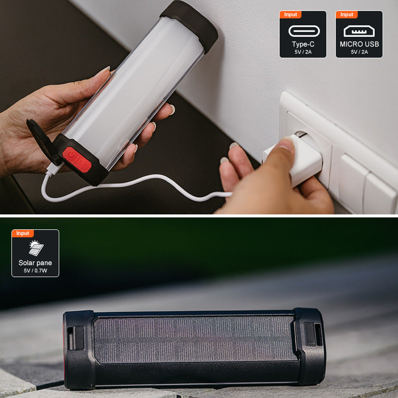 Rechargeable Solar LED Camping Light Bar - view 4