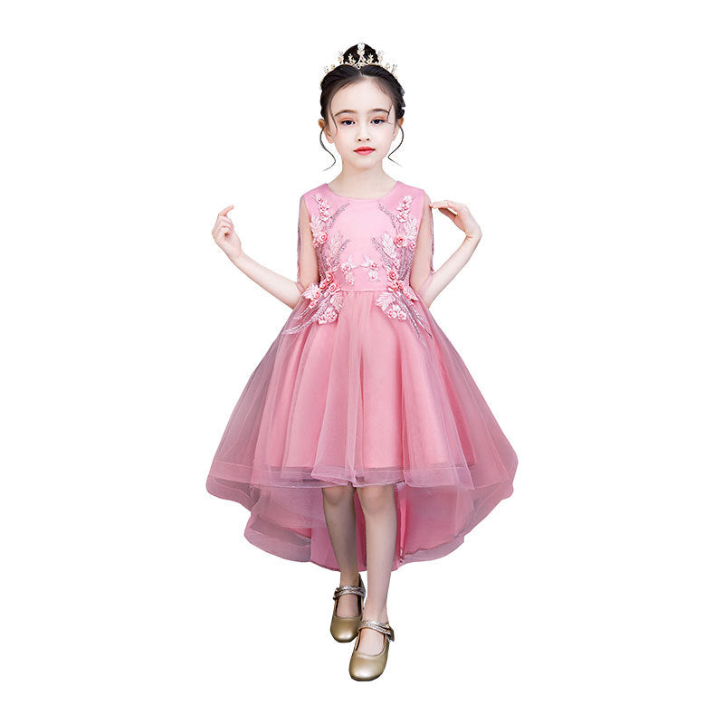 Girls' Sleeveless Tulle Princess Party Dress