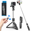 Bluetooth selfie stick tripod with wireless remote – view 1