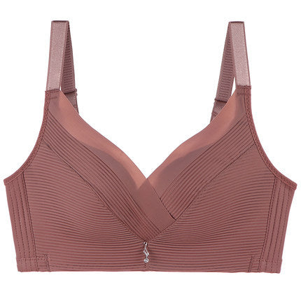 Wide elastic under-band of the wire-free bra