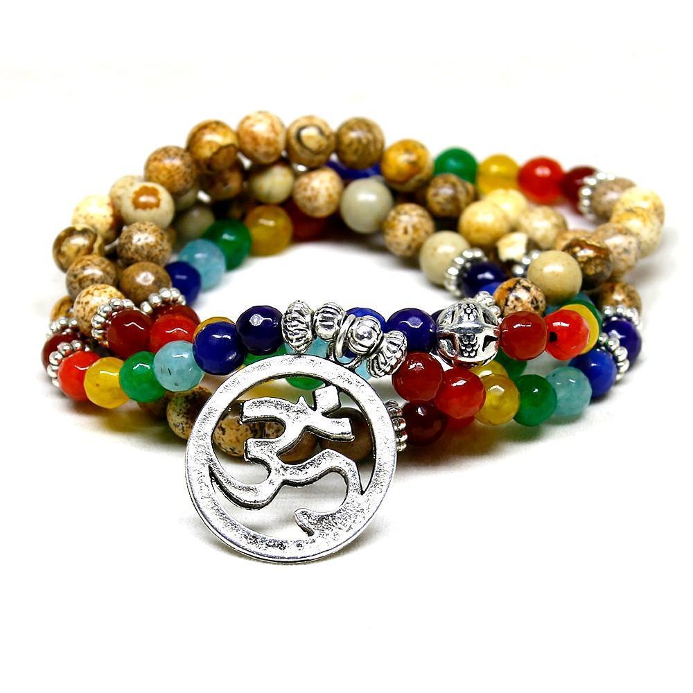 Chakra Mala Wrap Bracelet
