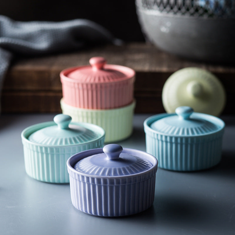 Ceramic Baking Bowl with Lid 1