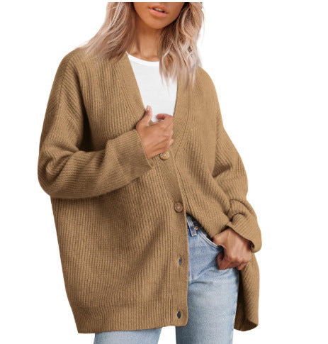 V-Neck Knit Cardigan view 2