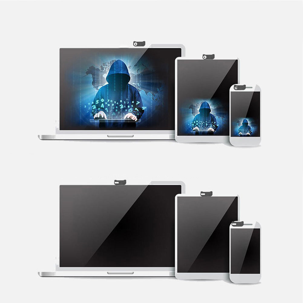 Black sliding webcam privacy cover – view 2