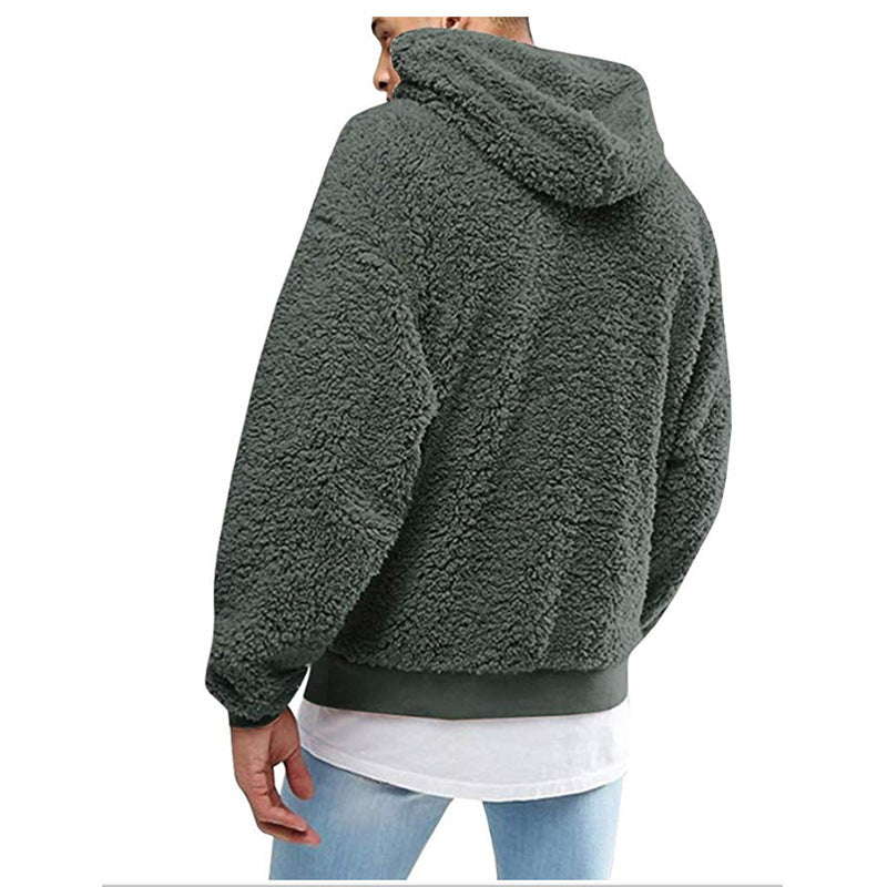 Men's Fluffy Fleece Pullover Hoodie – view 2