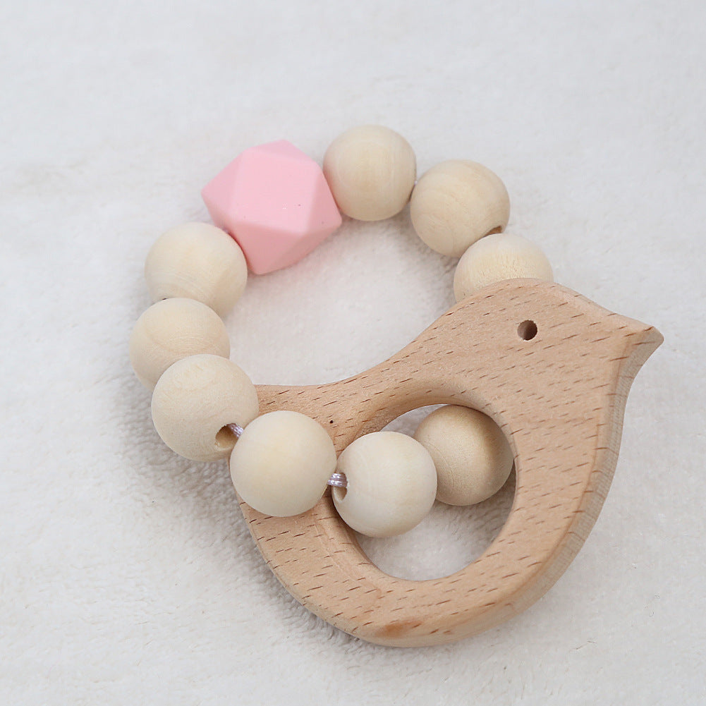 Wooden Bead Teether Rattle 4
