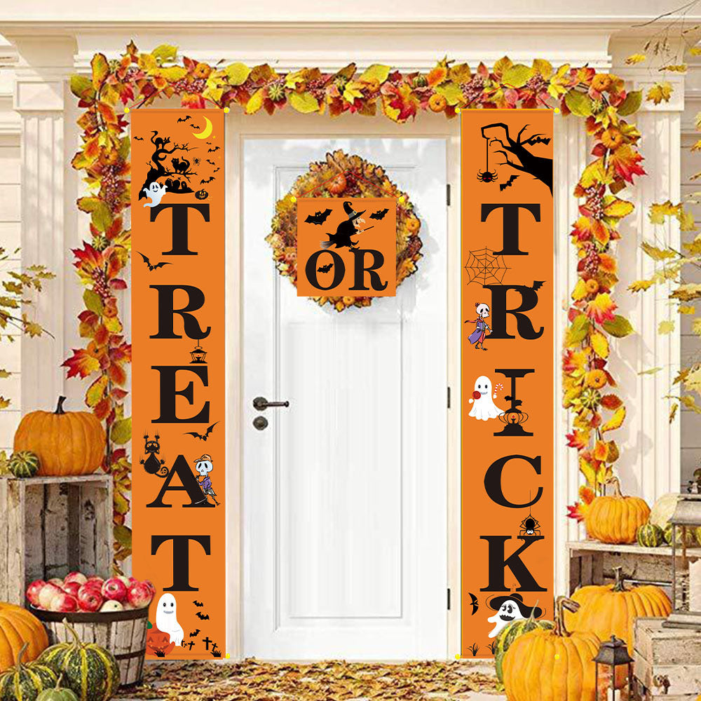 Trick or Treat Door Hanging Sign Set – view 2