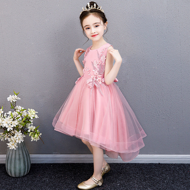 Girls' Sleeveless Tulle Princess Party Dress - view 6