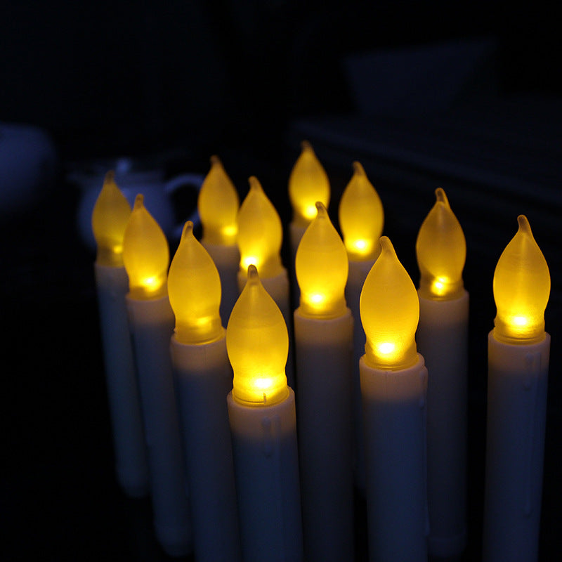 Flickering LED Candles detail
