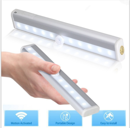 Motion sensor LED cabinet light – view 1