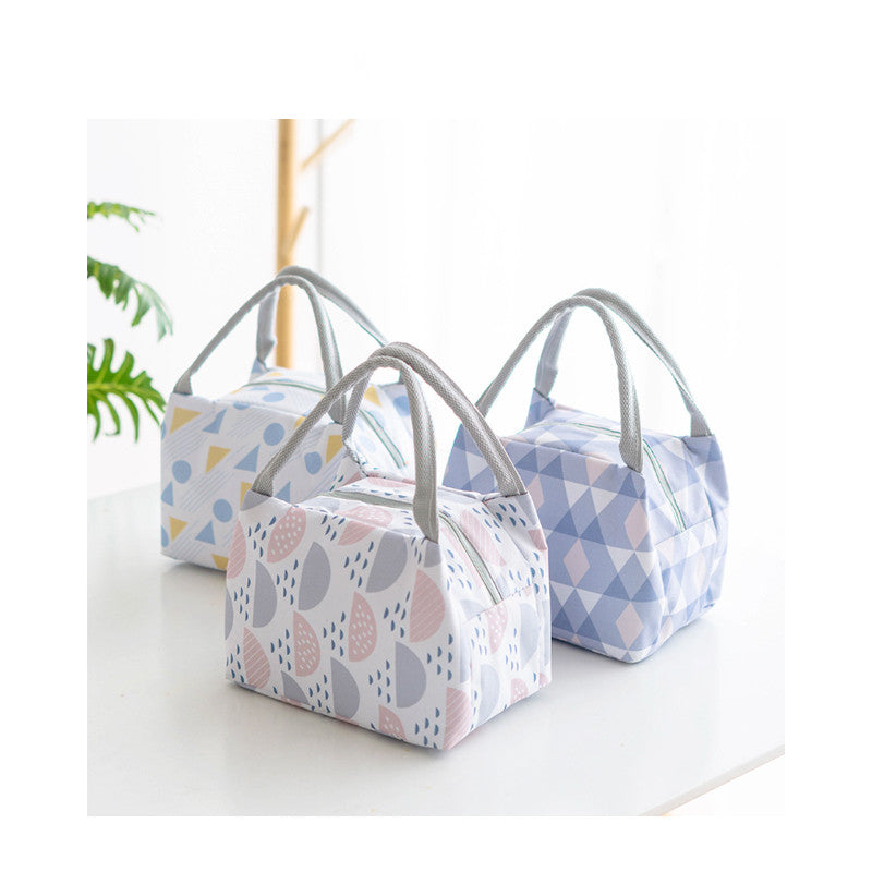 Insulated zip lunch bag in four colours