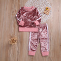 Kids' Velvet Tracksuit Set – view 1