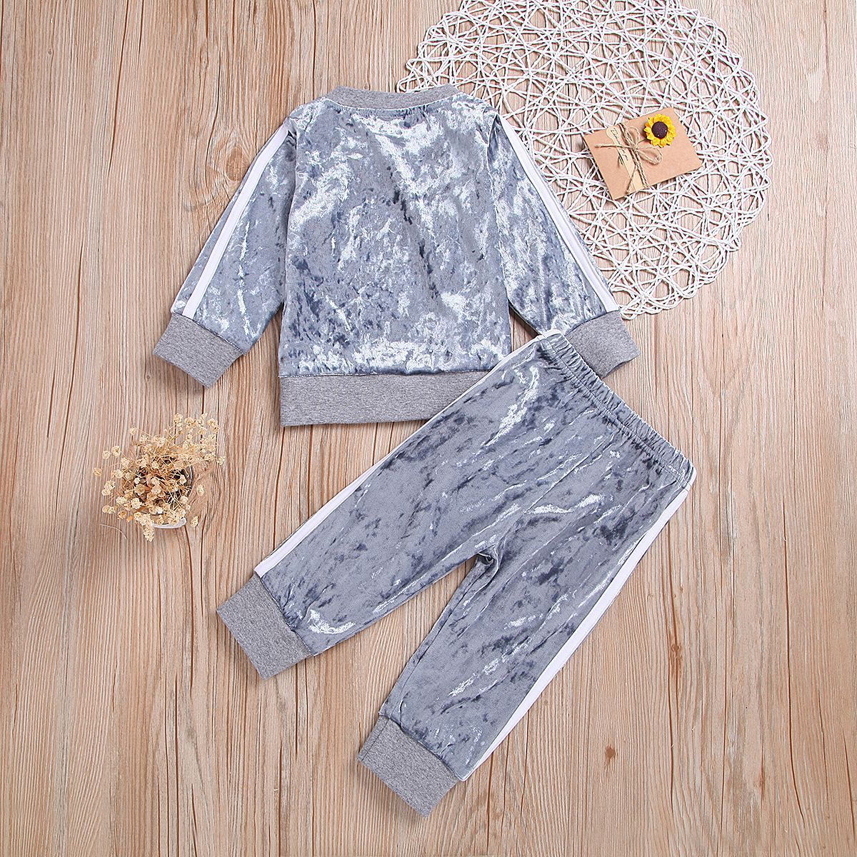 Kids' Velvet Tracksuit Set – view 2