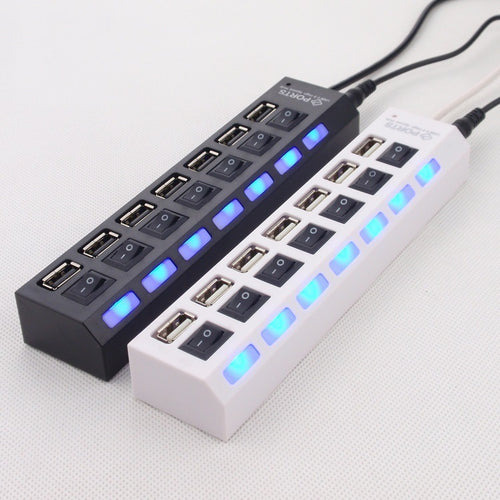 7-Port USB Hub with Switches 1