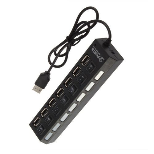 7-Port USB Hub with Switches 2