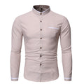 Men's Mandarin Collar Slim Fit Shirt - view 5