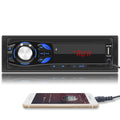 Black Bluetooth car MP3 player with digital tube display and FM transmitter