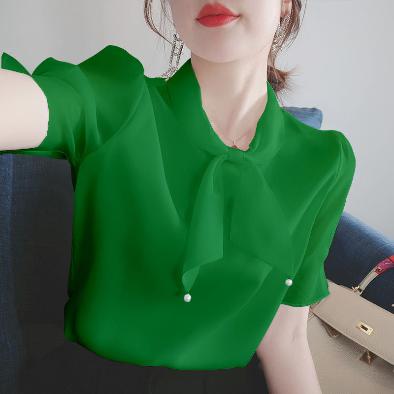 Chiffon Bow Blouse