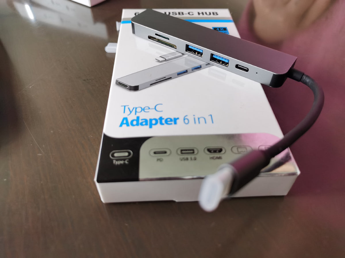 6-in-1 USB-C Hub with 4K HDMI 3