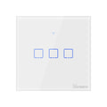 Three-gang smart WiFi touch light switch wall panel