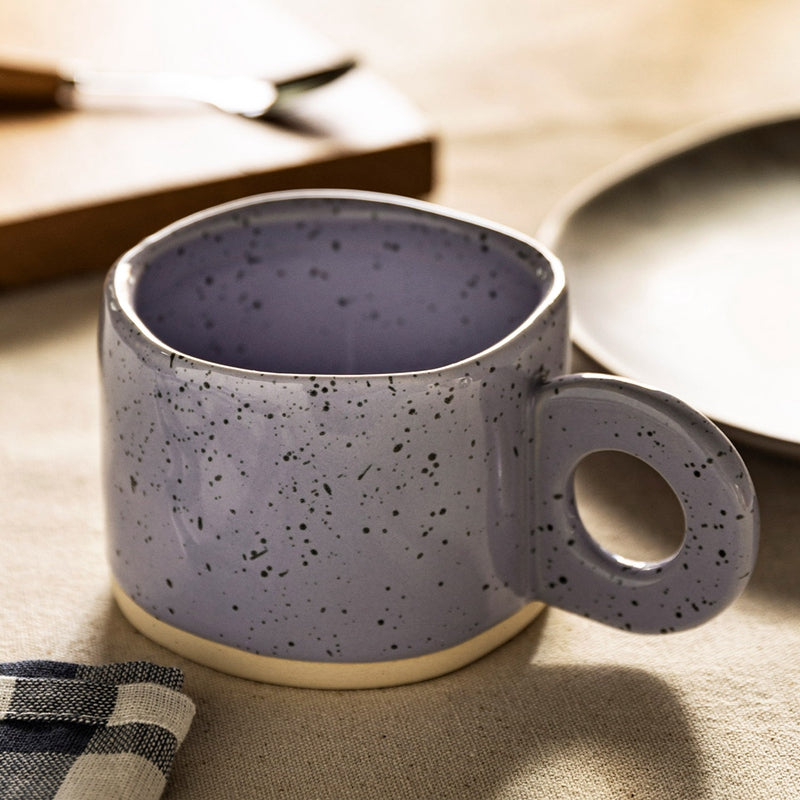 Candy colour 280 ml ceramic mug with handle – view 1