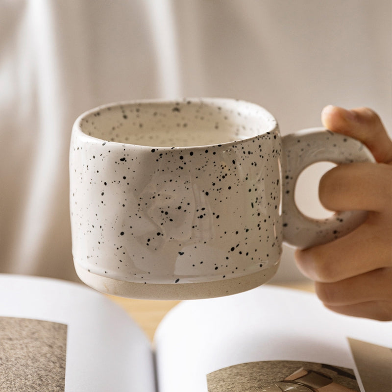 Candy colour 280 ml ceramic mug with handle – view 2