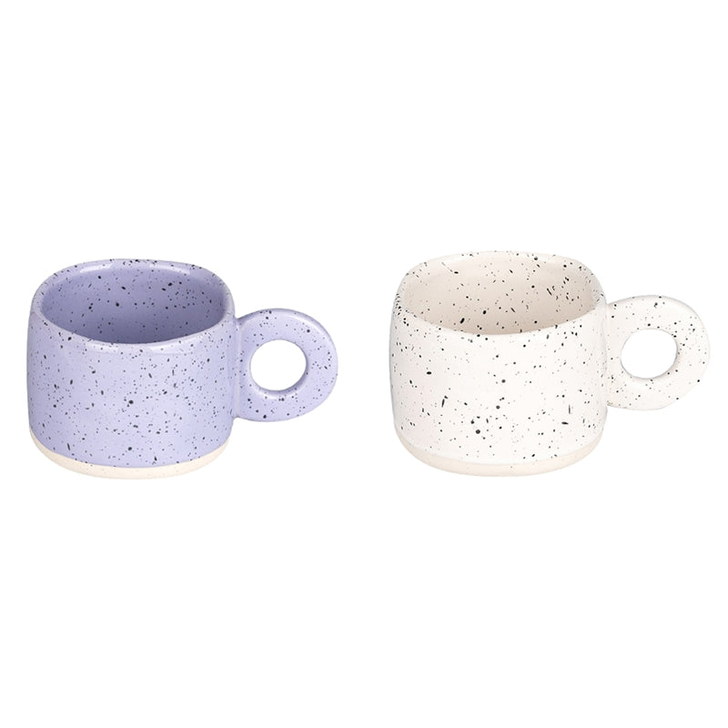 Candy colour 280 ml ceramic mug with handle – view 3