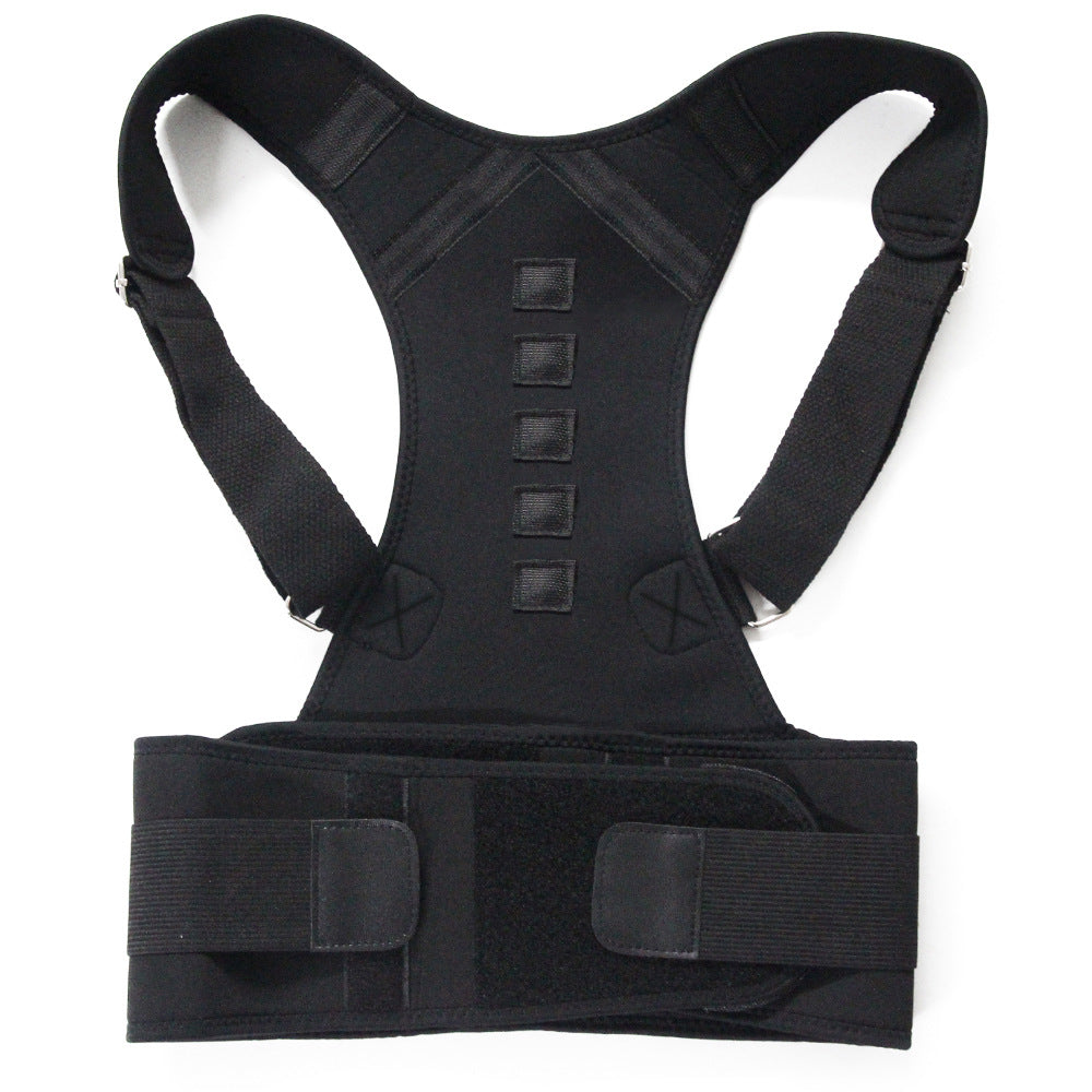Side adjustment straps on the posture corrector