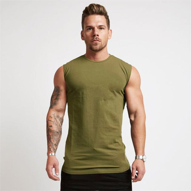 Cotton Gym Tank detail