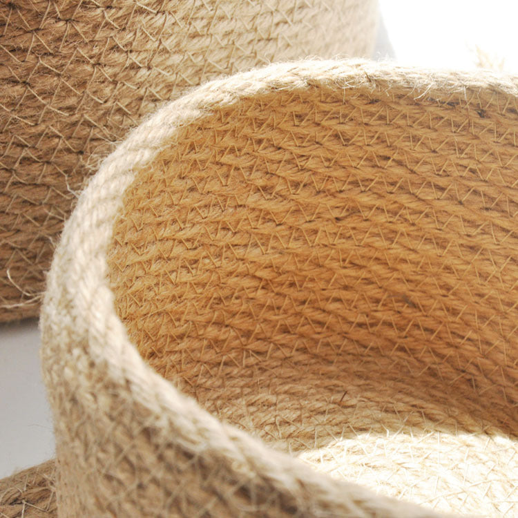 Japanese-style linen tabletop storage basket – view 3