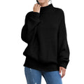 Women's chunky knit turtleneck sweater – view 9