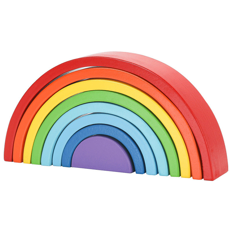 Wooden Rainbow Blocks