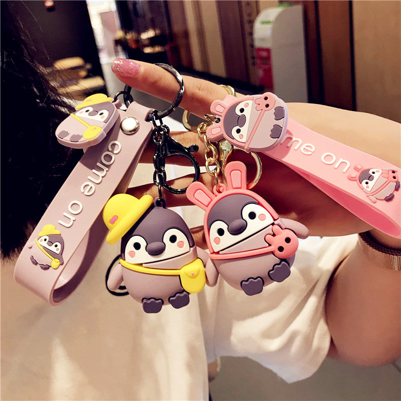 Cute cartoon penguin keychain – view 4