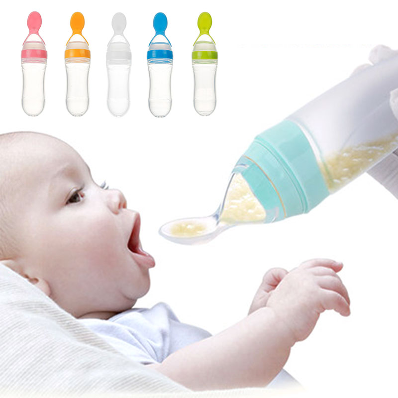 Silicone Squeeze Feeding Spoon Bottle 3