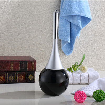 Stainless toilet brush and holder