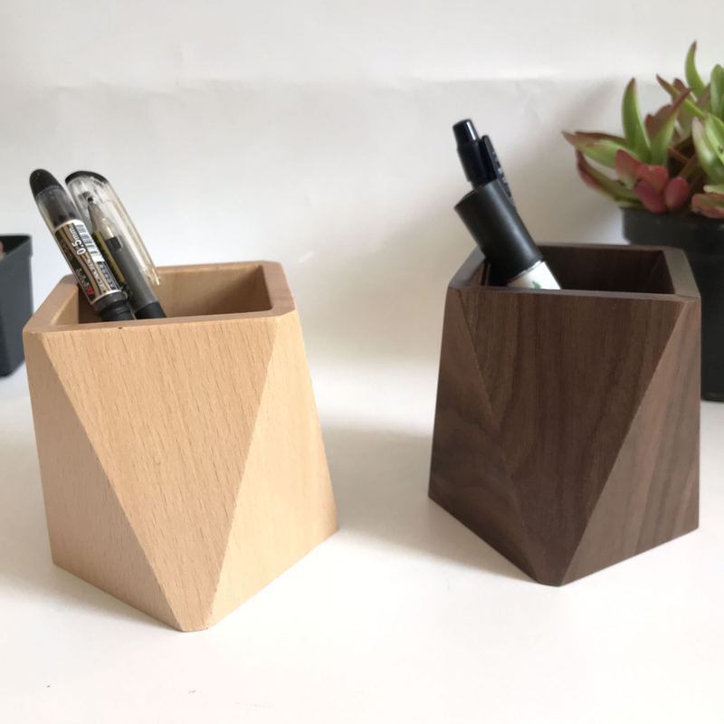 Wooden Desk Pen Holder 3